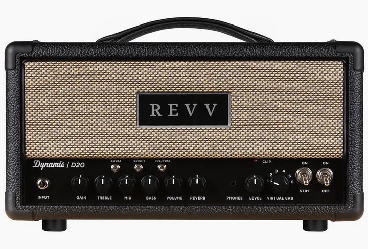 Revv D20 Amp Head BK MK2, produktbillede